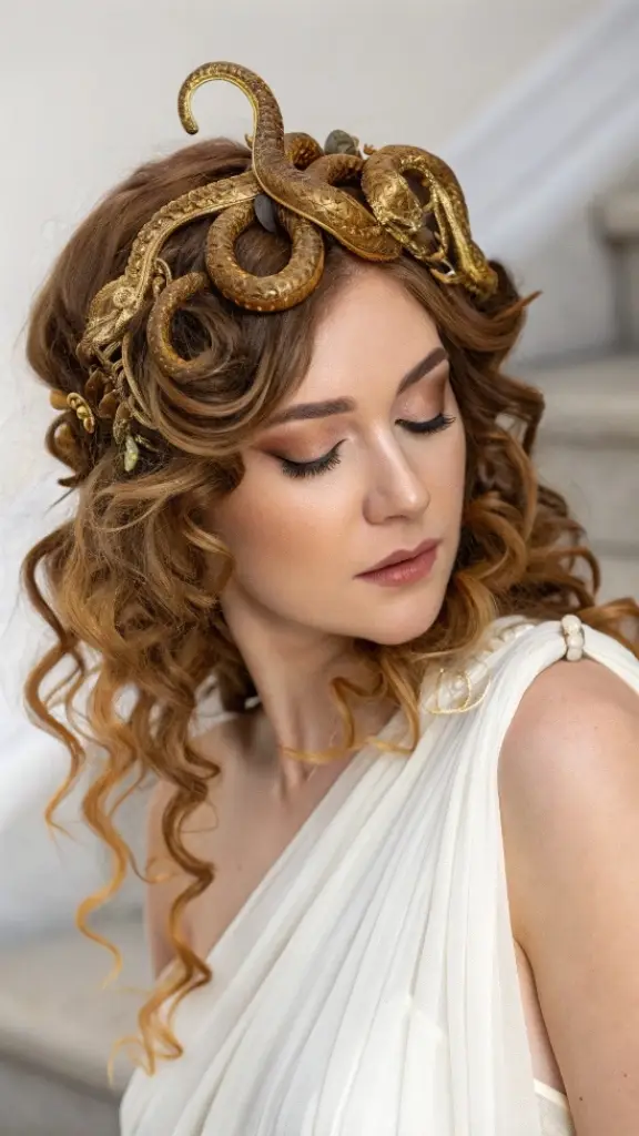 It is image on Medusa Golden Crown Hair Ides.