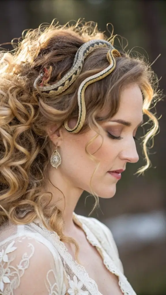 It is image on Ethereal Serpent Nest Medusa Hair Updo.
