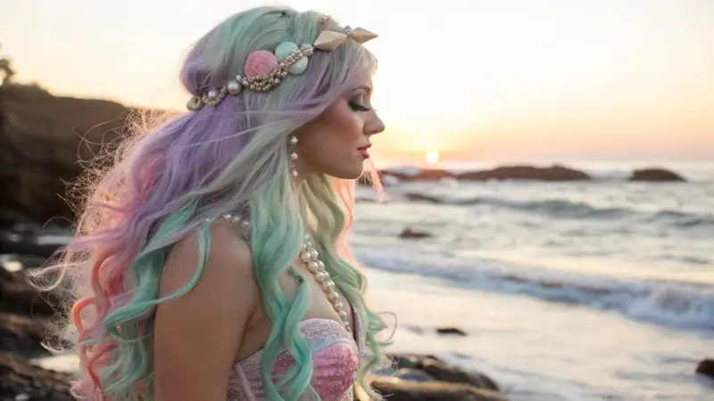 It is image on mermaid hairstyles.