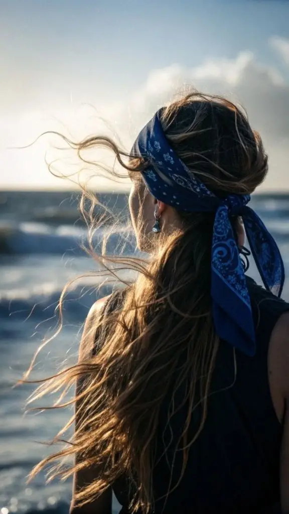 It is image on Ocean Wind Bandana Pirate Hairstyles for Women.