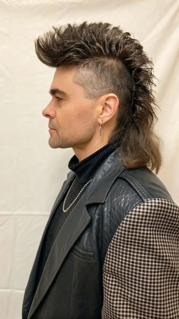 It is image on Mohawk Mullet Hairstyles and Haircuts for Men Fusion.