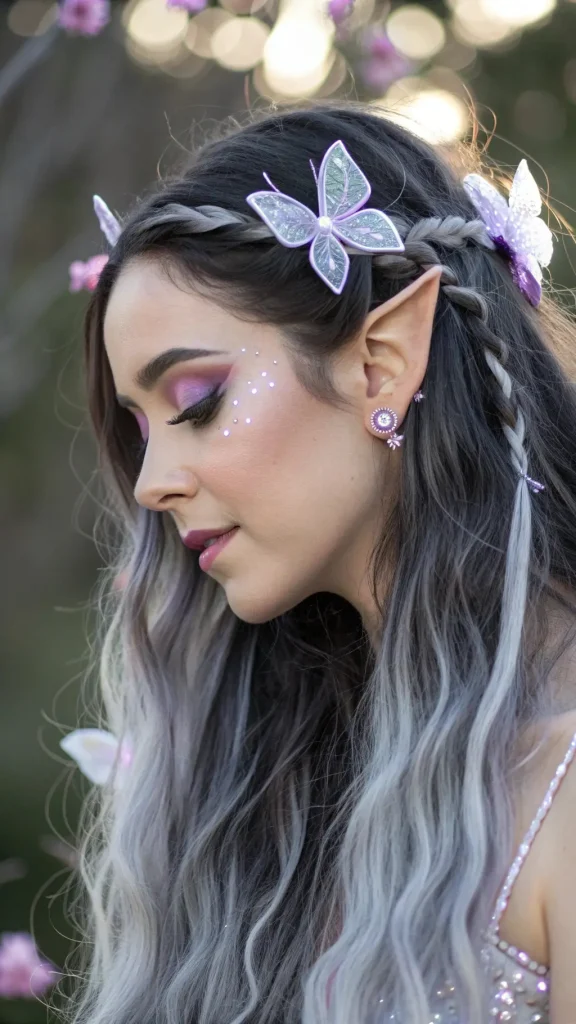 It is image on Mystical Elven Forest Crown Fairy Hairstyles.