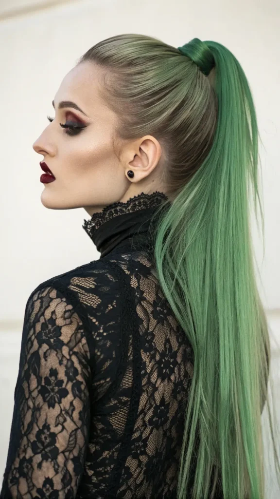 It is image on Emerald Fang Vampire Ponytail.