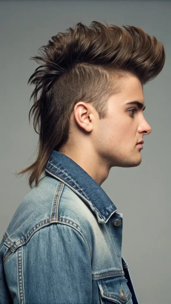 It is image on Voluminous Faux Hawk Mullet.