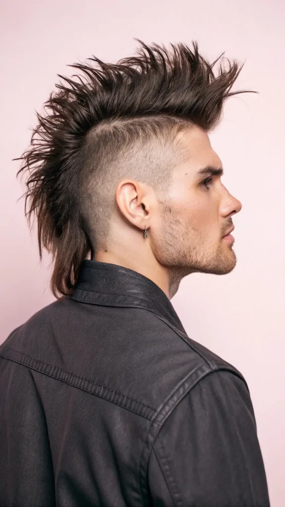 It is image on Wild Textured Mullet Hairstyles and Haircuts for Men.