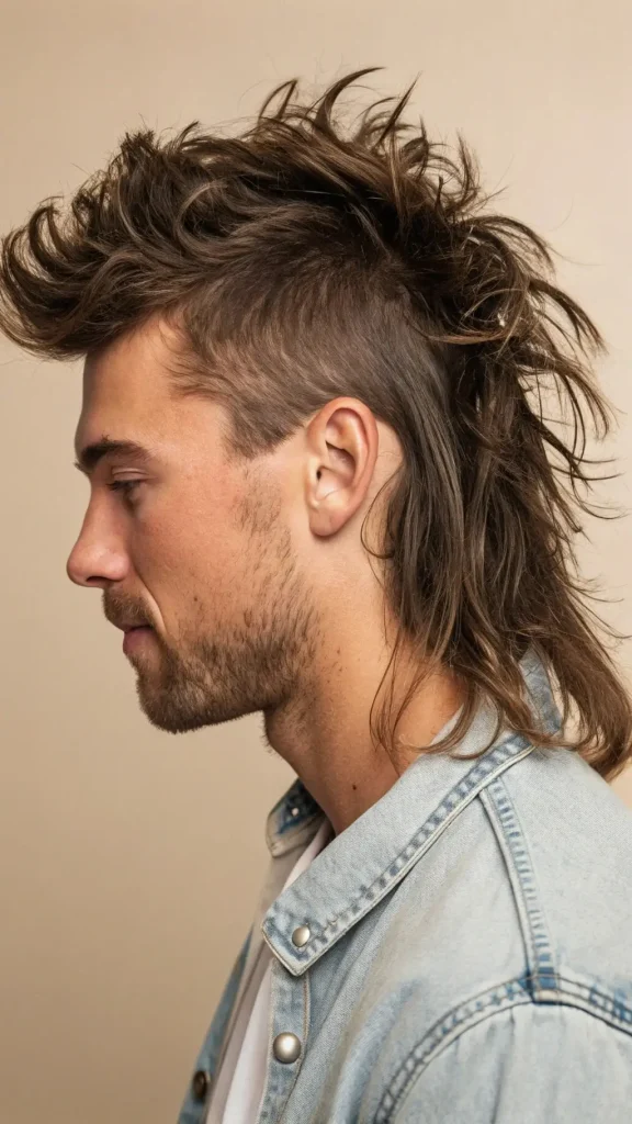 It is image on Flowing Rocker Mullet Hairstyles and Haircuts for Men.
