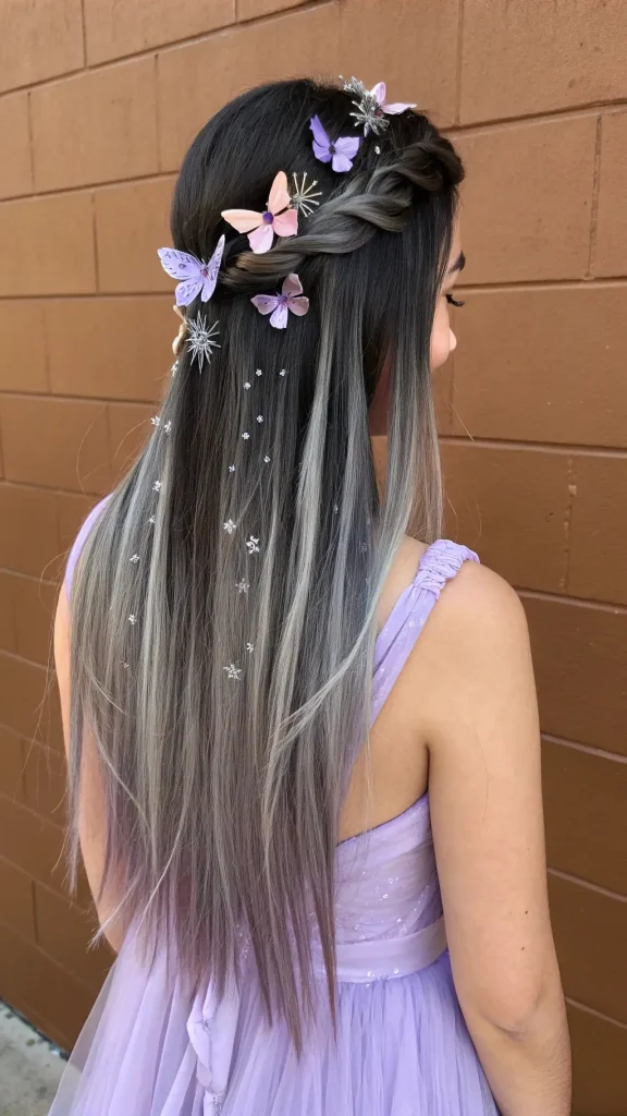 It is image on Butterfly Garden Crown Braids Fairy Hairstyles.