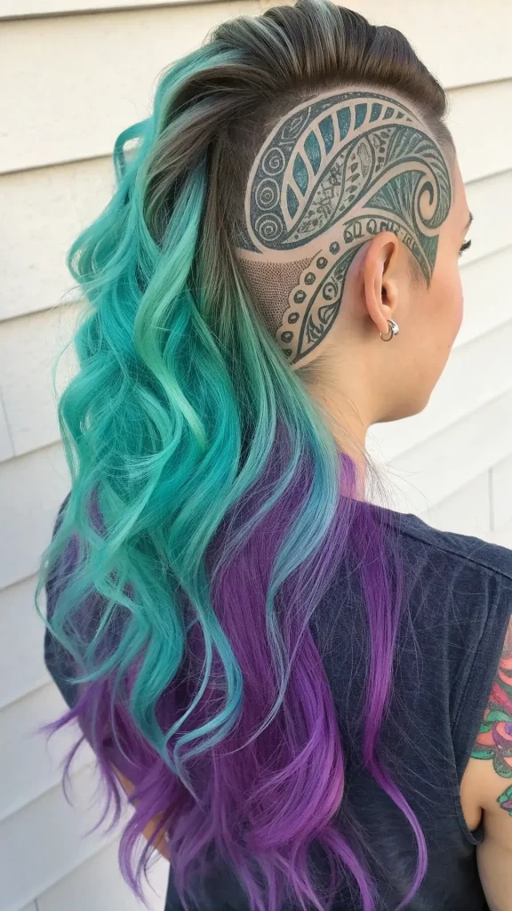 It is image on Polynesian Tribal Wave Undercut Ideas for Long Hair.