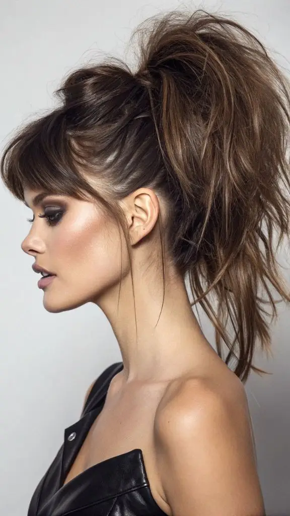 It is image on Tousled Sophistication Barbie Ponytail with Bangs.