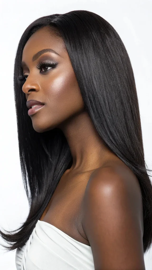 It is image on Sleek Straight Bob Quick Weave.
