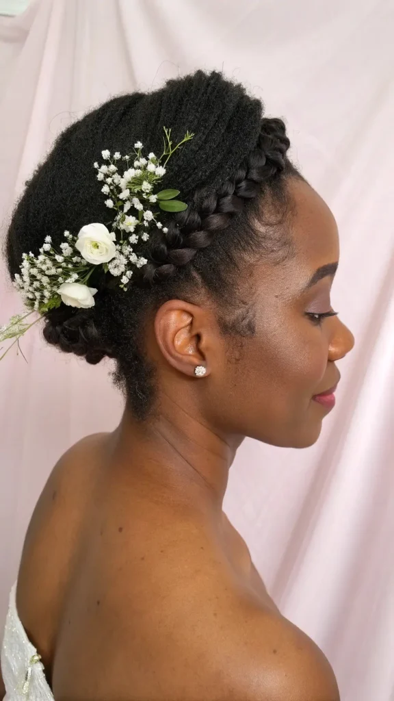 It is image on Natural Texture French Roll with Fresh Florals.