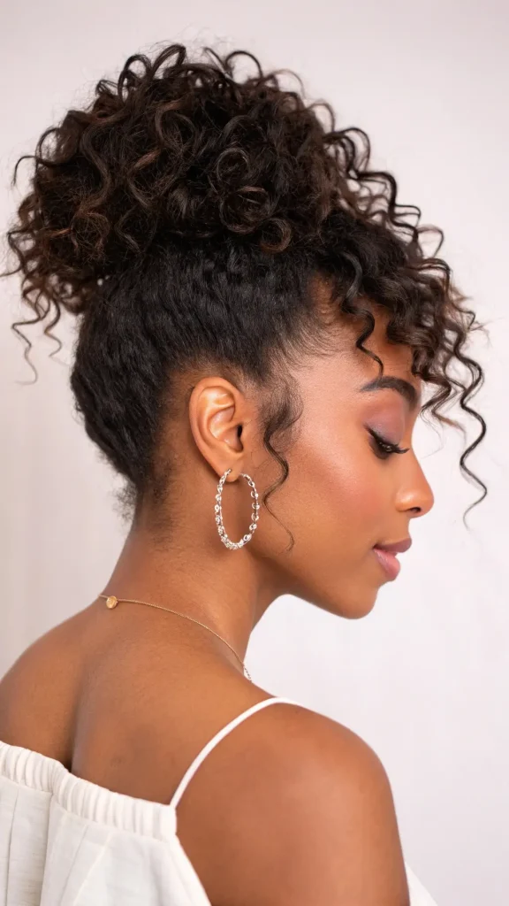 It is image on Curly Crown French Roll Updo.
