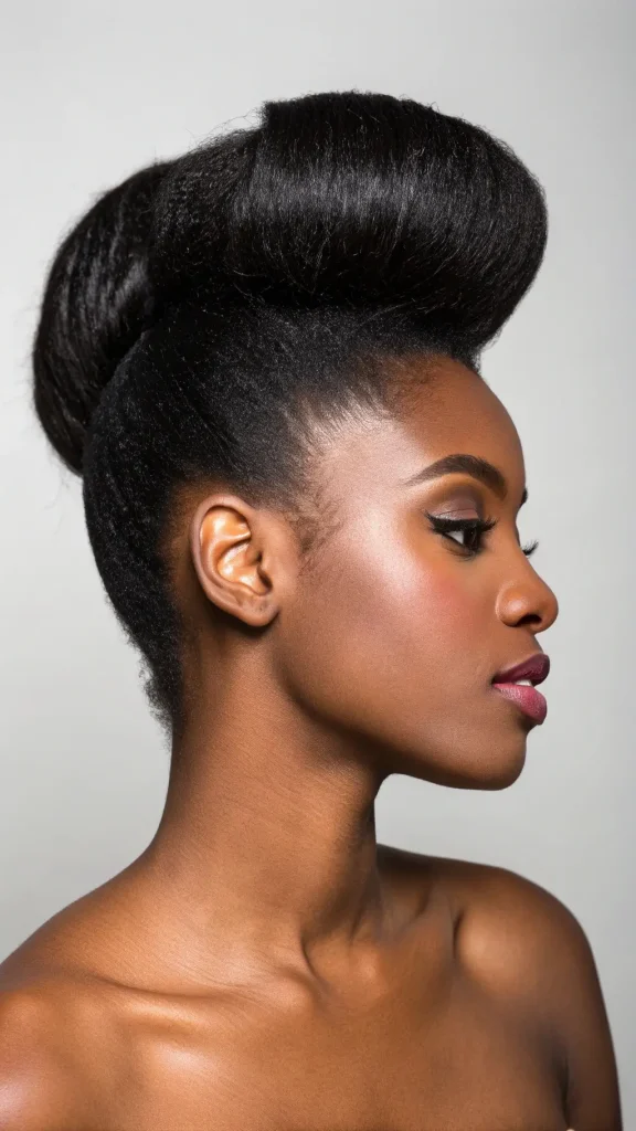 It is image on Voluminous Victory Roll French Twist.