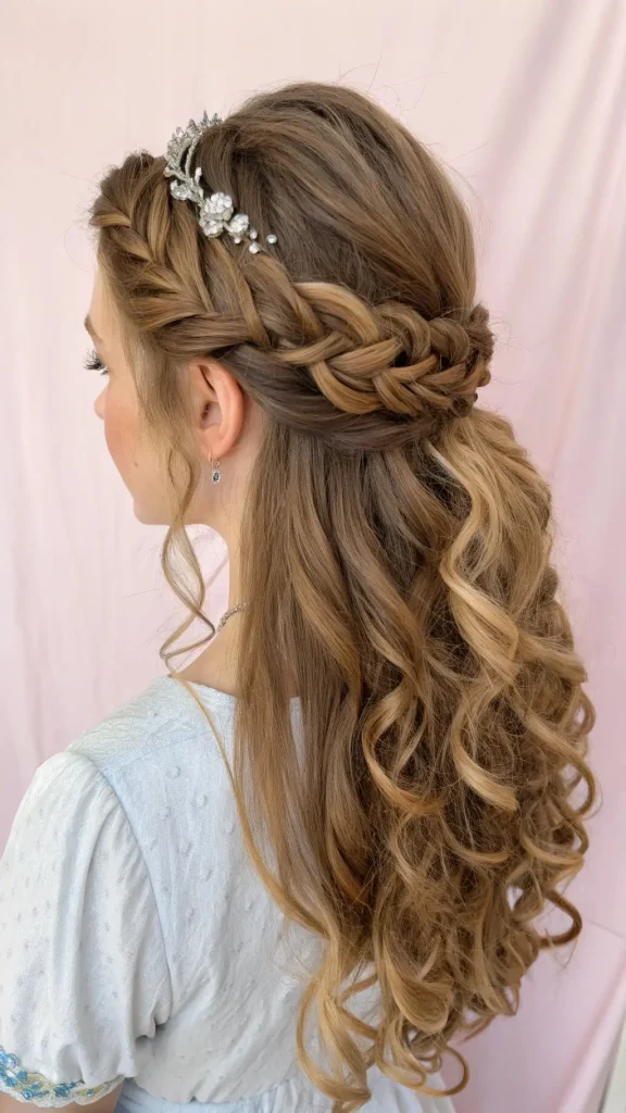 It is image on Princess Braided Crown Half-Up Style.
