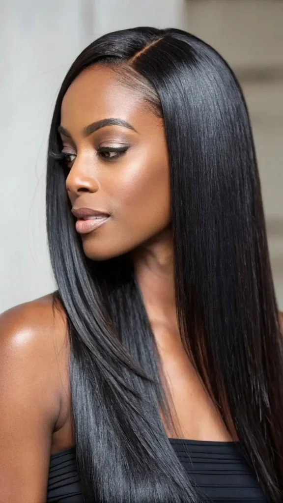 It is image on Long Straight Side Part Quick Weave.