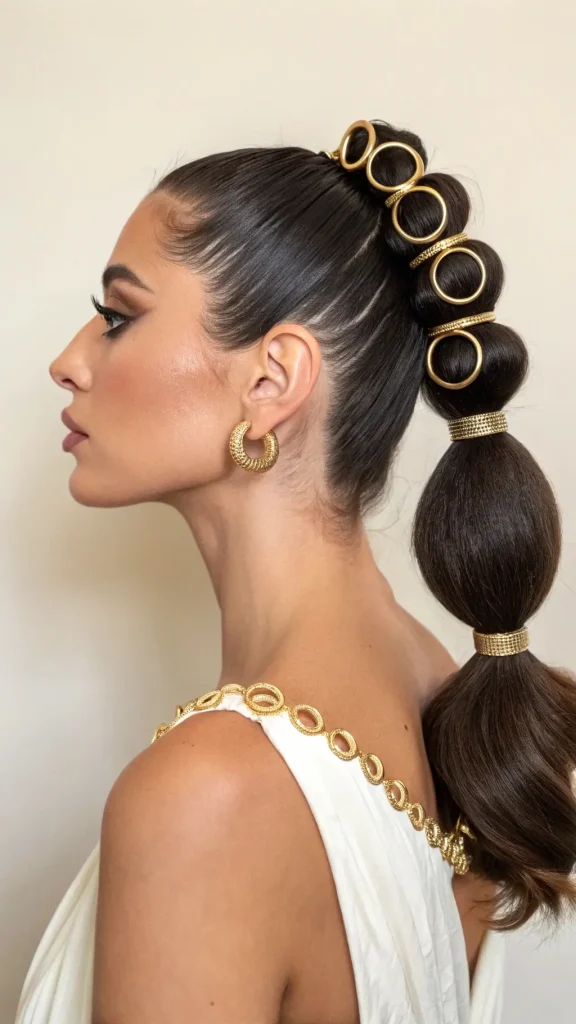 It is image on Hestia Golden Circle Ponytail Greek Hairstyles.