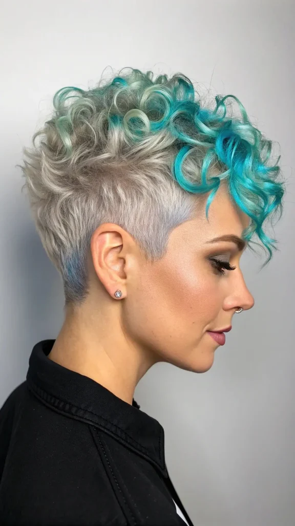 It is image on Teal Silver Holographic Pixie.