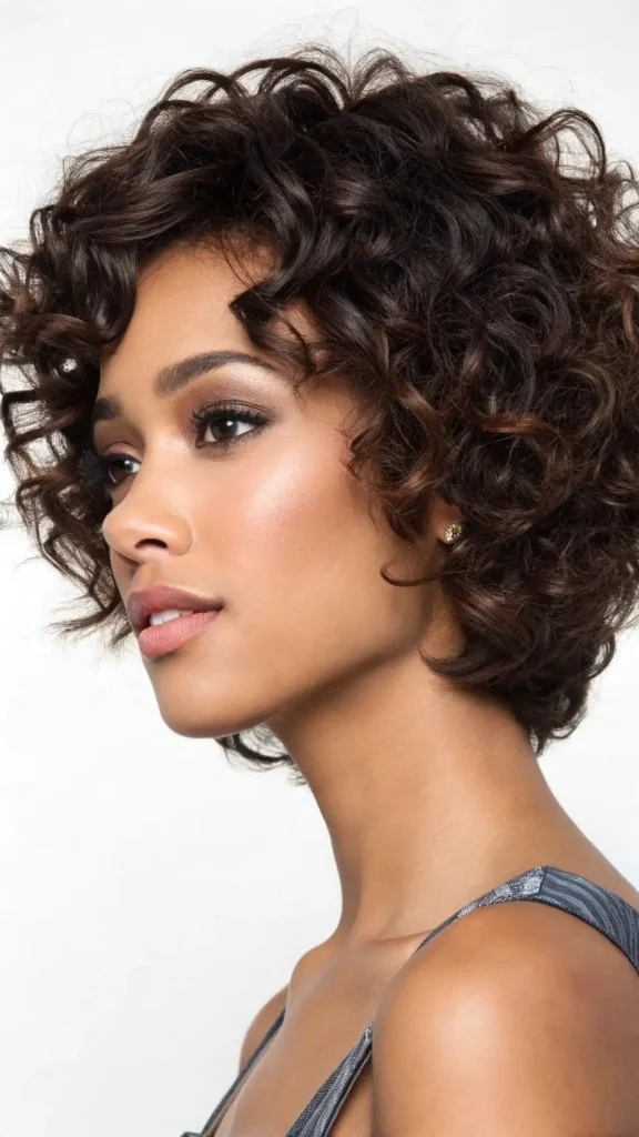 It is image on Voluminous Curly Bob Quick Weave.