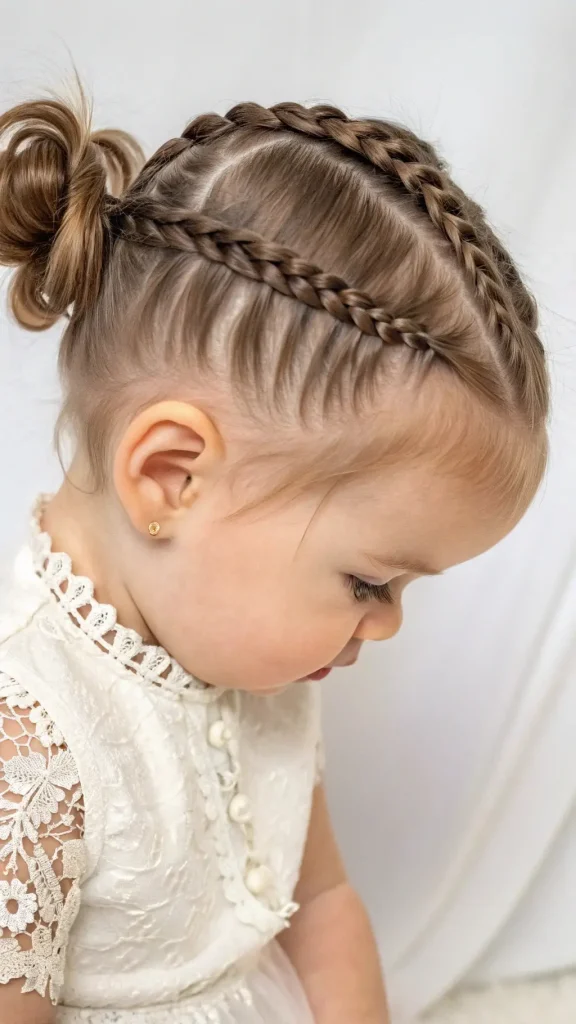 It is image on Dutch Braid Crown with Buns.