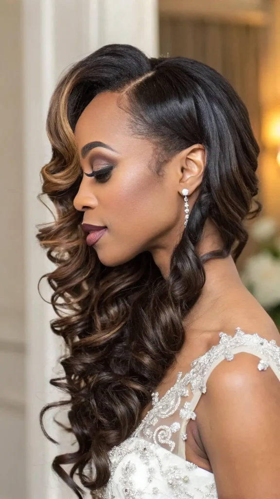 It is image on Side Swept Hollywood Weave Hairstyles.