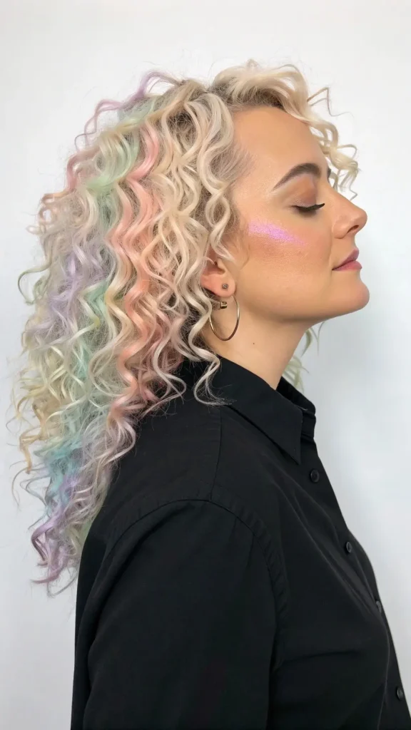 It is image Pastel Rainbow Holographic Curls.