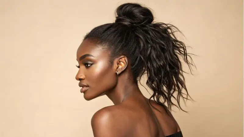 It is feature image on Messy Bun Hairstyles for Black Women.