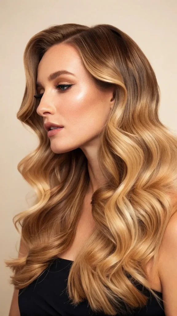 It is image on Golden Blonde Hollywood Sew Waves.