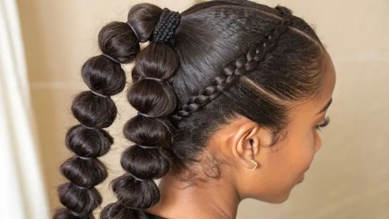 It is feature image on Bubble Braid Hairstyles.