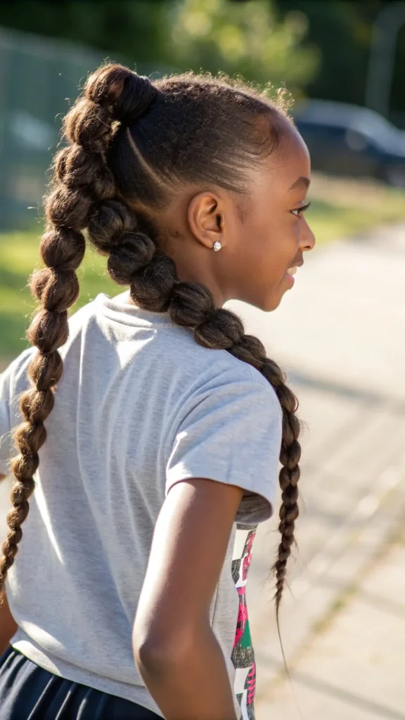 It is image on Double Bubble Braids for Natural Hair.