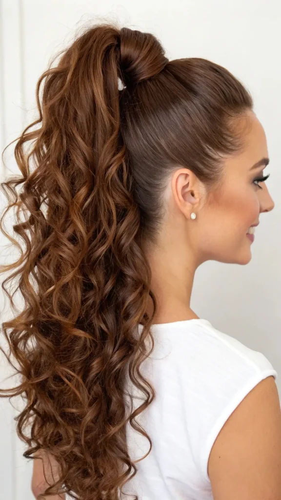 It is image on High Ponytail Perm.