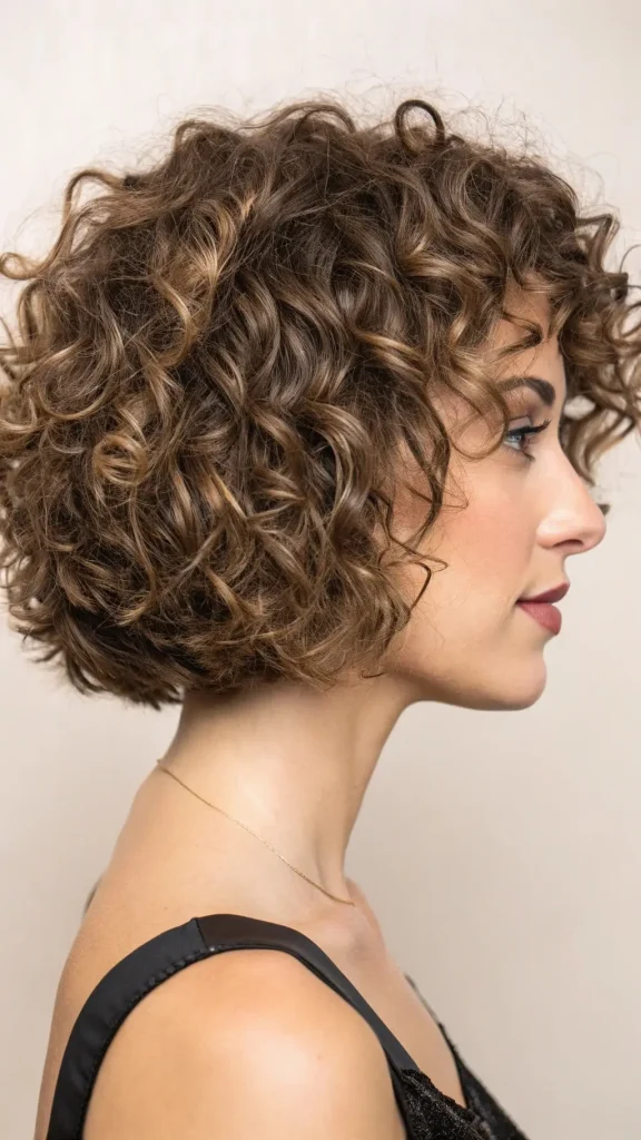 It is image on Short Curly Bob Perm.