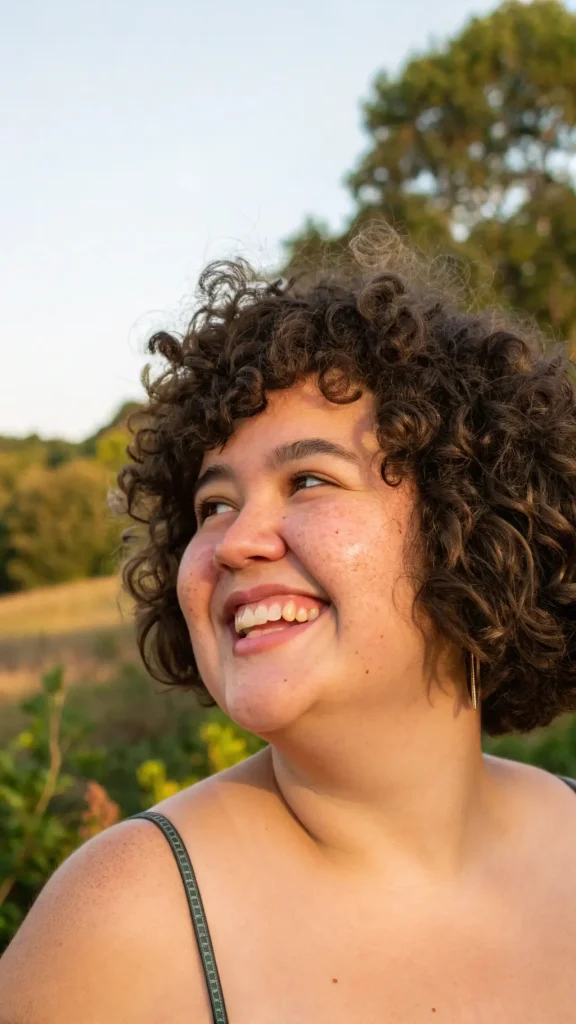 It is image on Short Curly Pixie for Chubby Face.