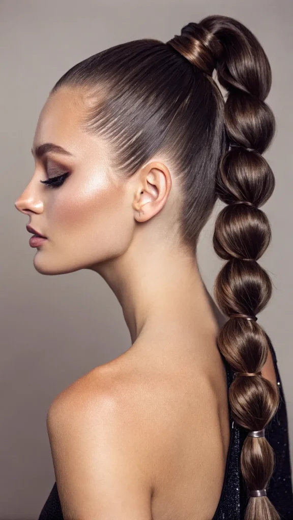 It is image on Sleek High Bubble Ponytail.