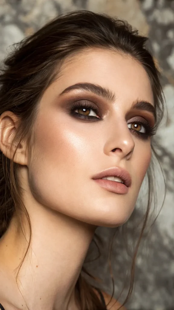 It is image on Classic Smokey Eye Makeup for Brown Eye.