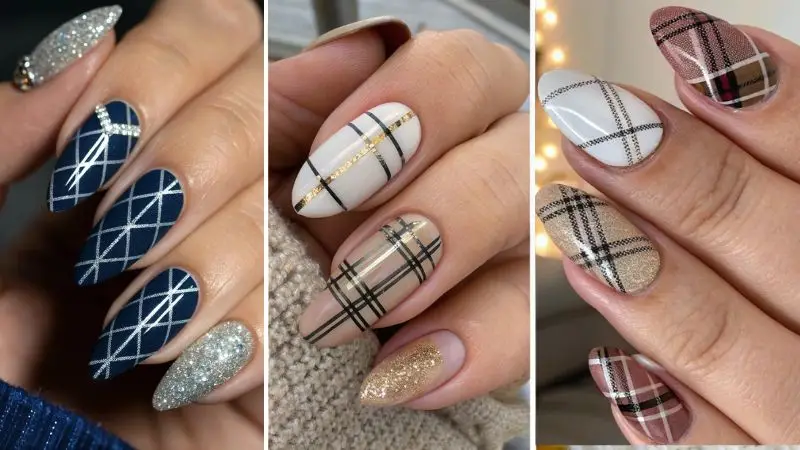 It is feature image on Plaid Nail Ideas.