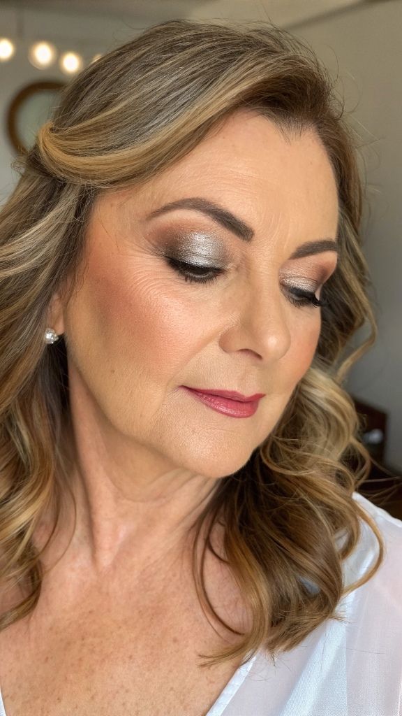 It is image on Mother of the Bride Silver Pewter and Plum Makeup.