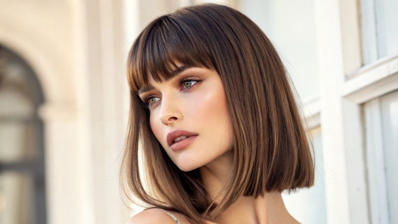 It is image on 15 Stunning Types of Bangs.