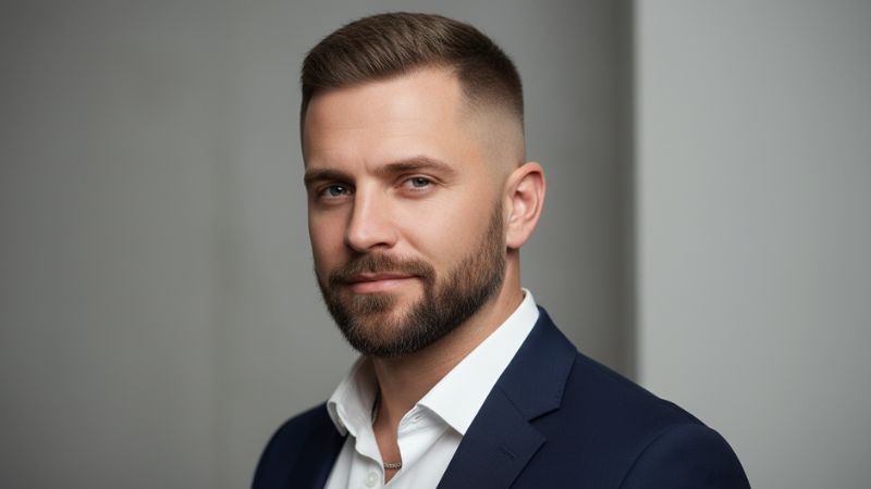 modern curly hairstyle for men with fade sides defined curls