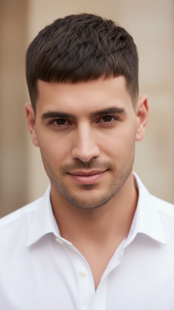 short French crop haircut low maintenance style