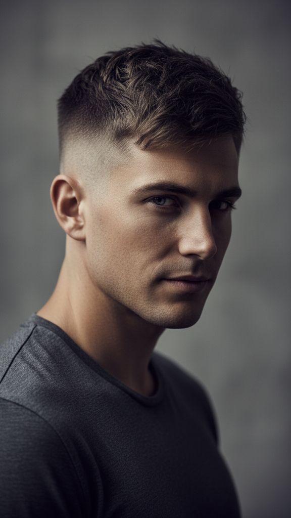undercut French crop haircut modern bold style