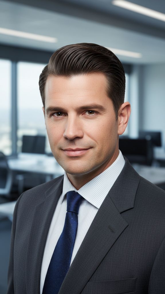 comb over professional haircut for men