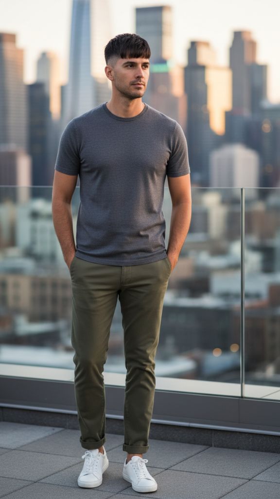 short mod crop haircut for men