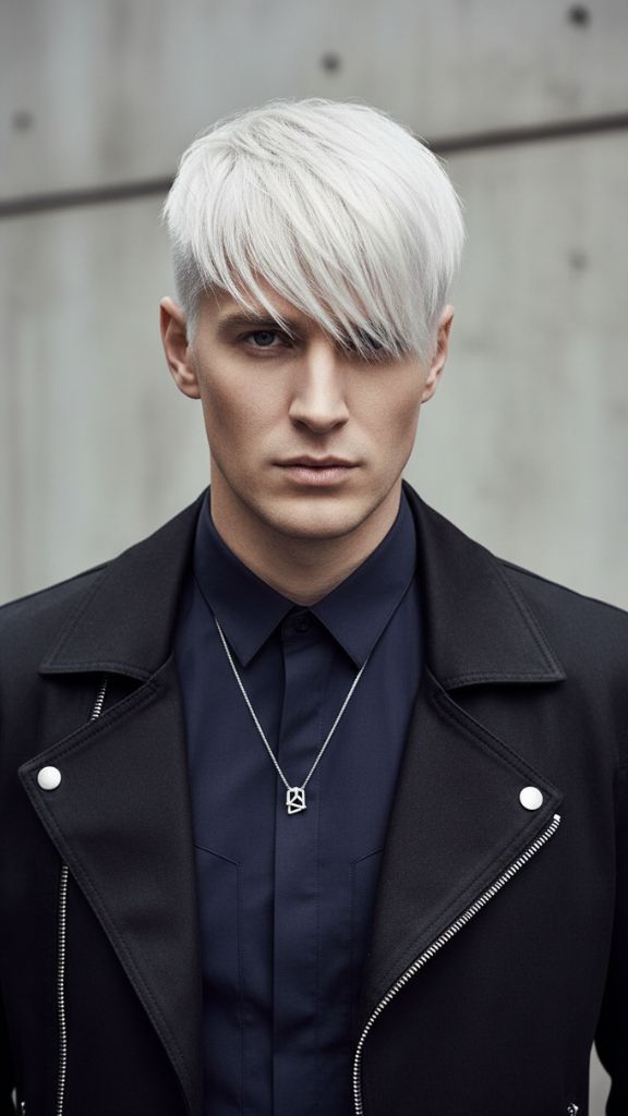 platinum mod haircut for men