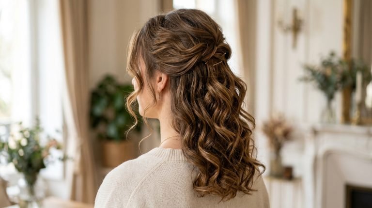 curl hairstyle with soft undone texture and vintage-inspired volume