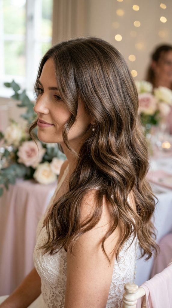 Soft heatless waves hairstyle with undone, natural-looking texture